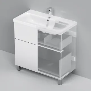 Тумба под раковину Am.Pm Gem M90FSX0802WG белый 80  см